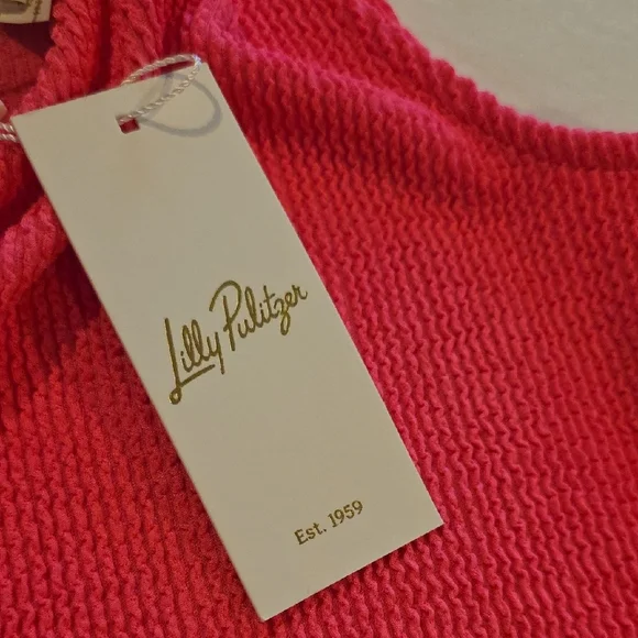 Lilly Pulitzer Vibrant Pink V-Neck Midi Dress - Picture 6 of 11